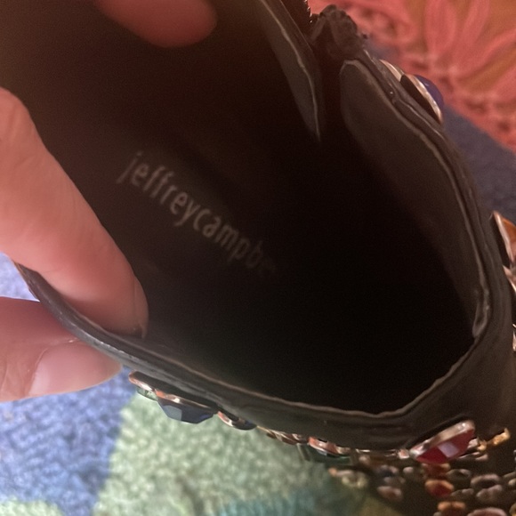 Jeffrey Campbell bejeweled booties sz 5 super comfy - Picture 8 of 9